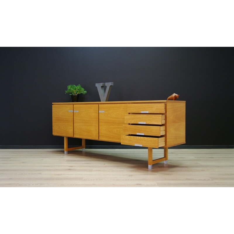 Vintage Danish sideboard in ash wood by Kai Kristiansen