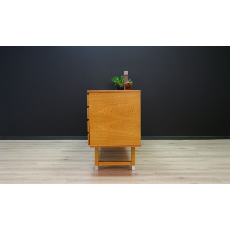 Vintage Danish sideboard in ash wood by Kai Kristiansen