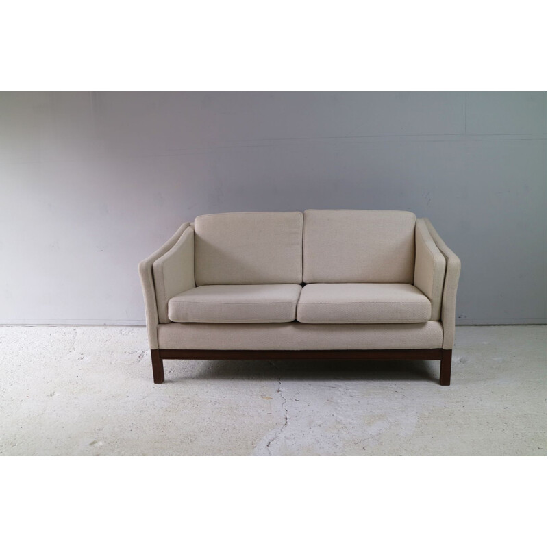 Vintage Danish 2-seater sofa in wool