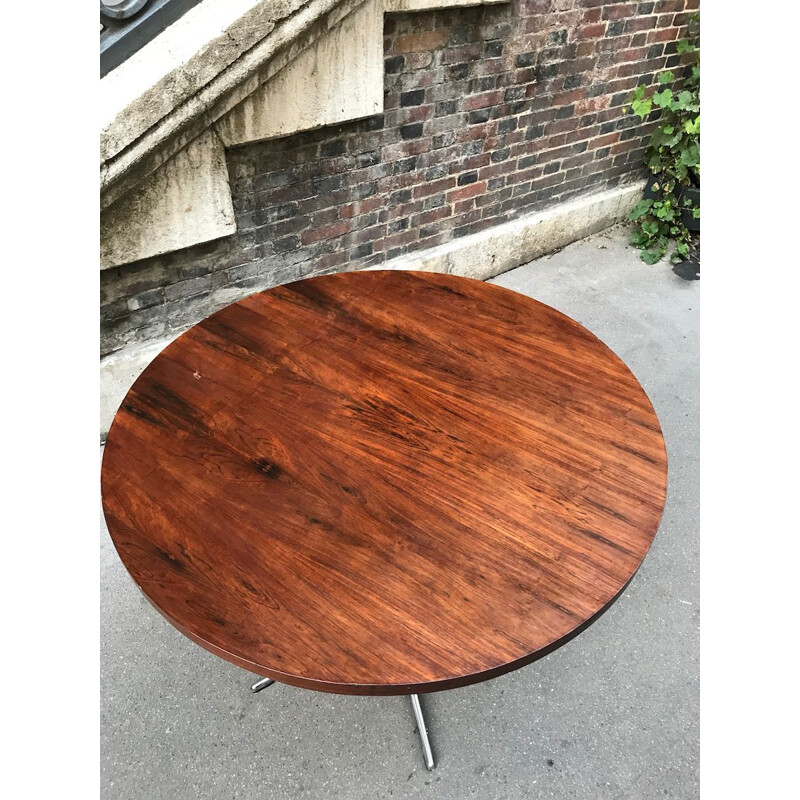 Vintage Scandinavian round dining table