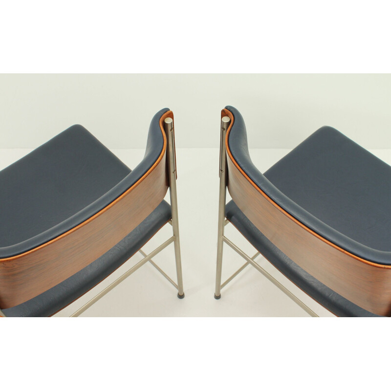 Set of 4 vintage chairs in rosewood by Cees Brakeman for Pastoe