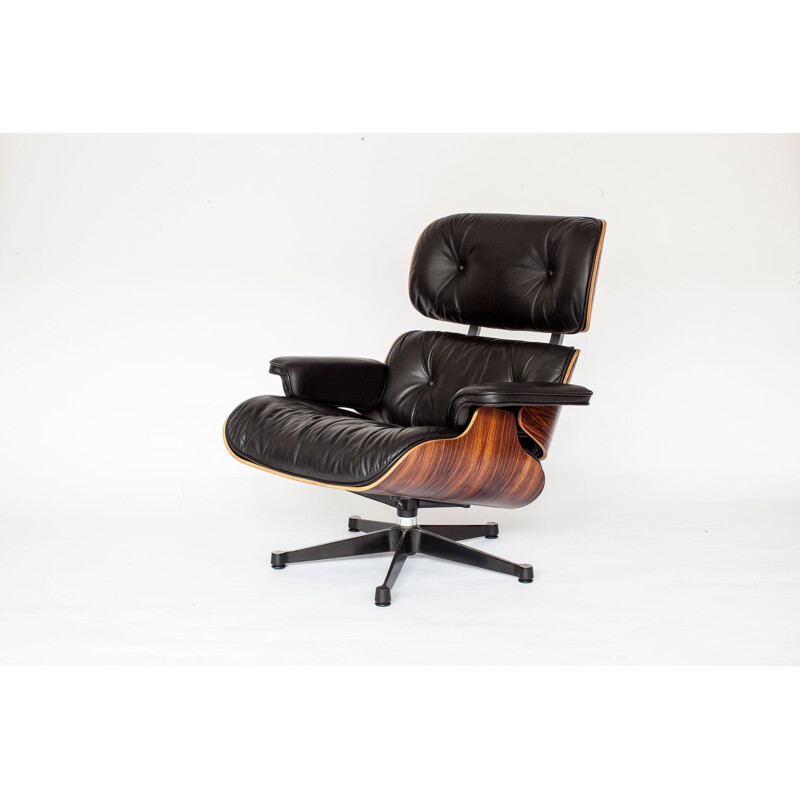 Vintage armchair in rosewood by Eames for Vitra