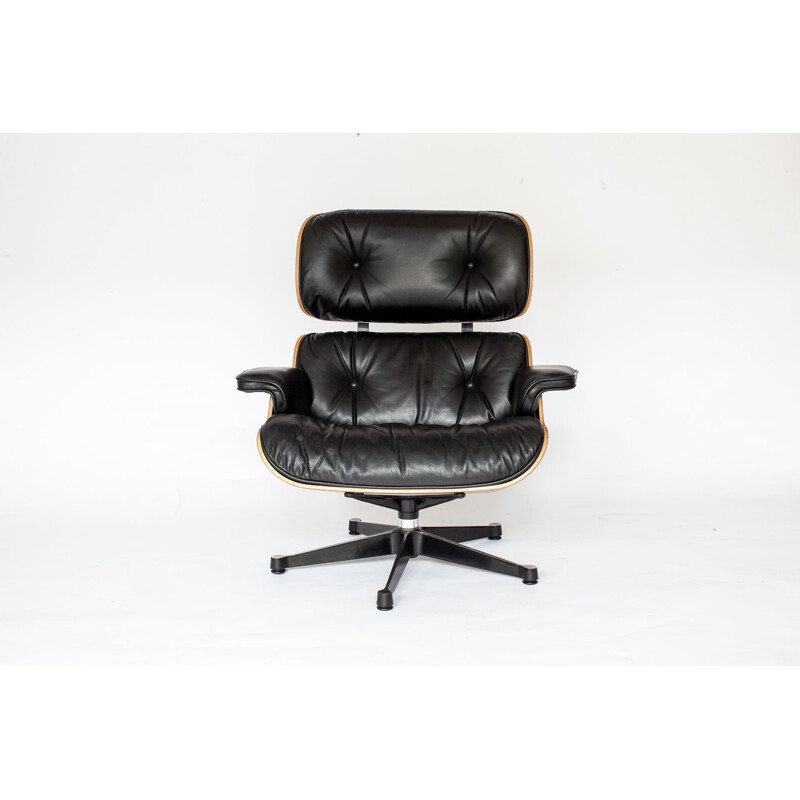 Vintage armchair in rosewood by Eames for Vitra