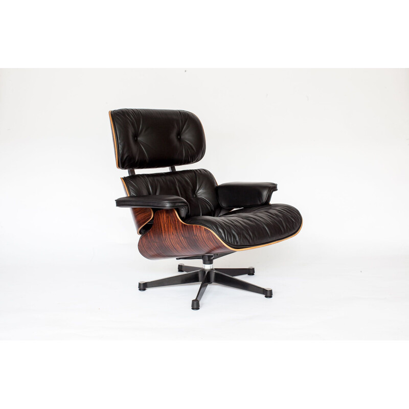 Vintage armchair in rosewood by Eames for Vitra