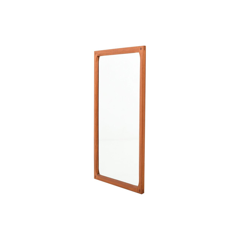 Vintage teak mirror by Aksel Kjersgaard