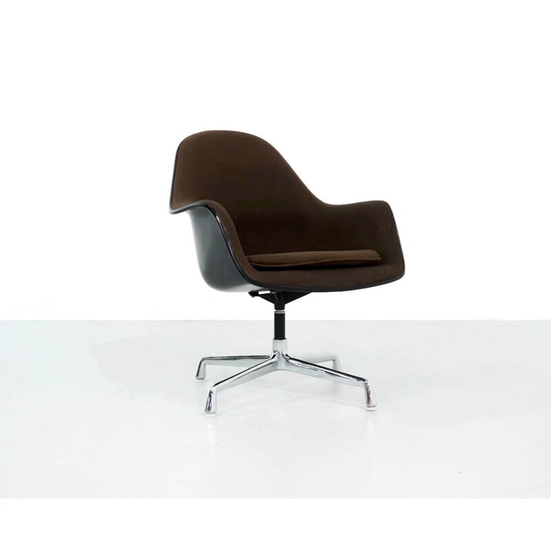 Vintage brown armchair EA 178 by Eames for Herman Miller