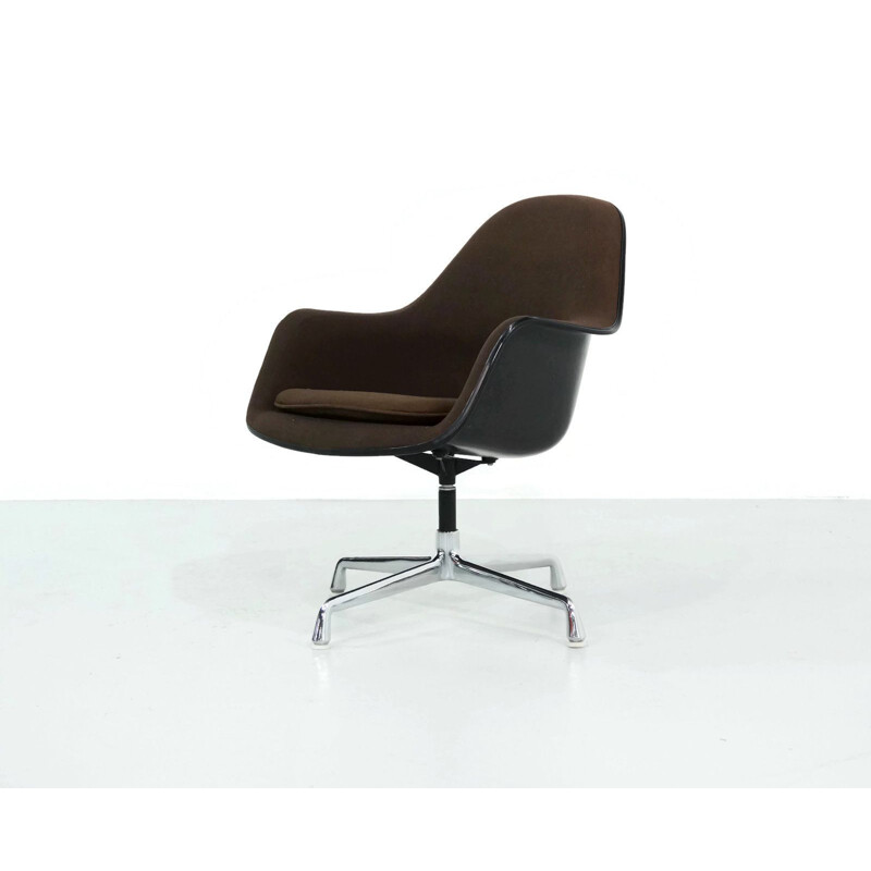 Vintage brown armchair EA 178 by Eames for Herman Miller