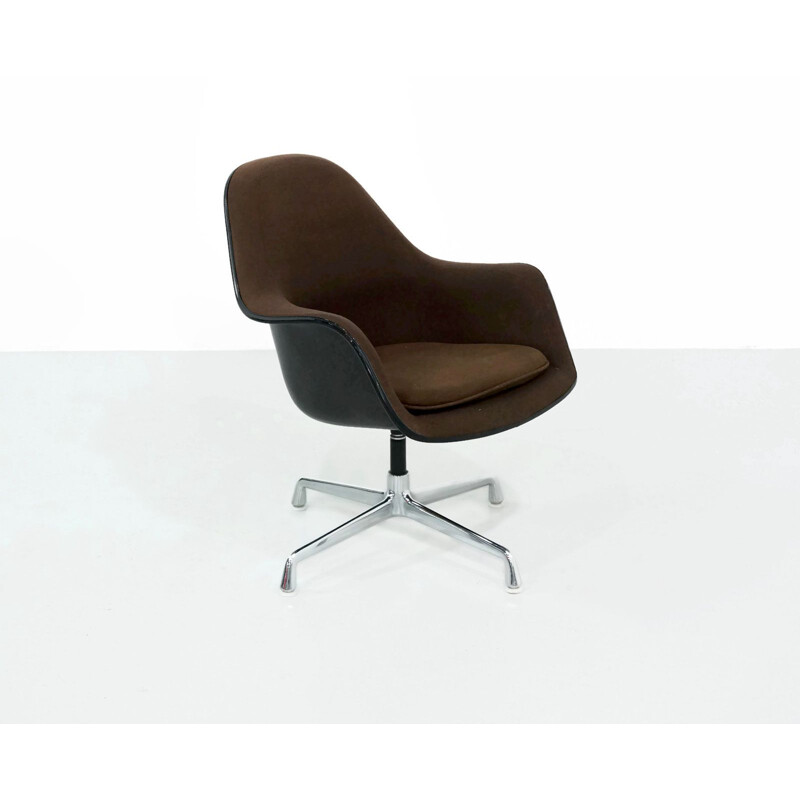 Vintage brown armchair EA 178 by Eames for Herman Miller