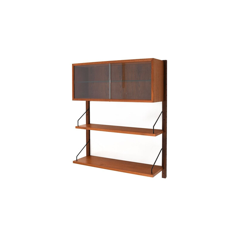 Vintage royal wall system in teak by Poul Cadovius