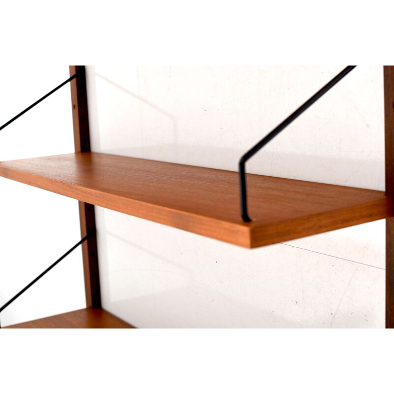 Vintage royal wall system in teak by Poul Cadovius