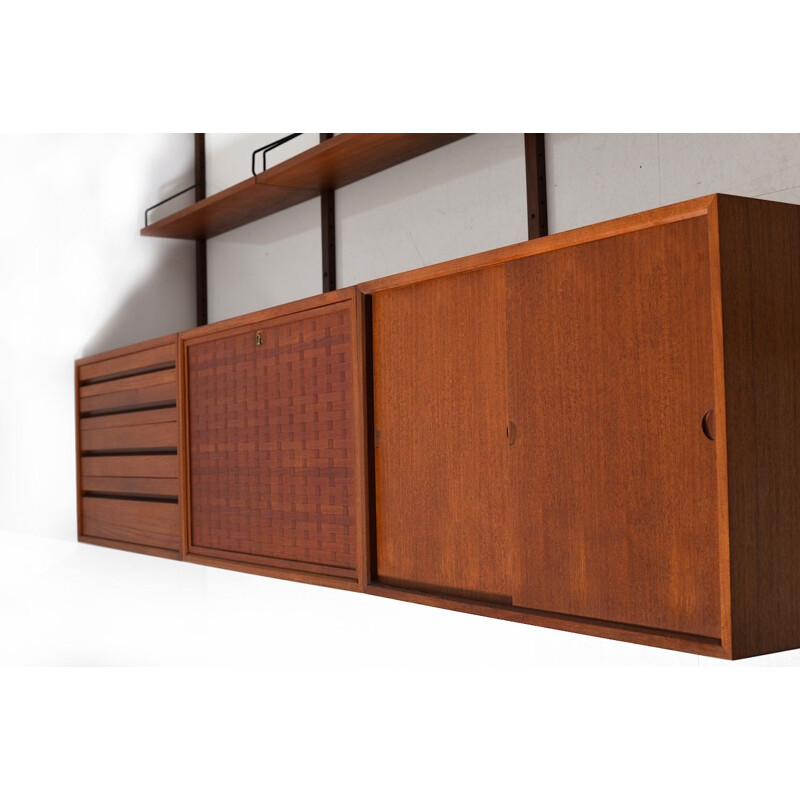 Vintage Poul Cadovius Royal wall system in teak 1960