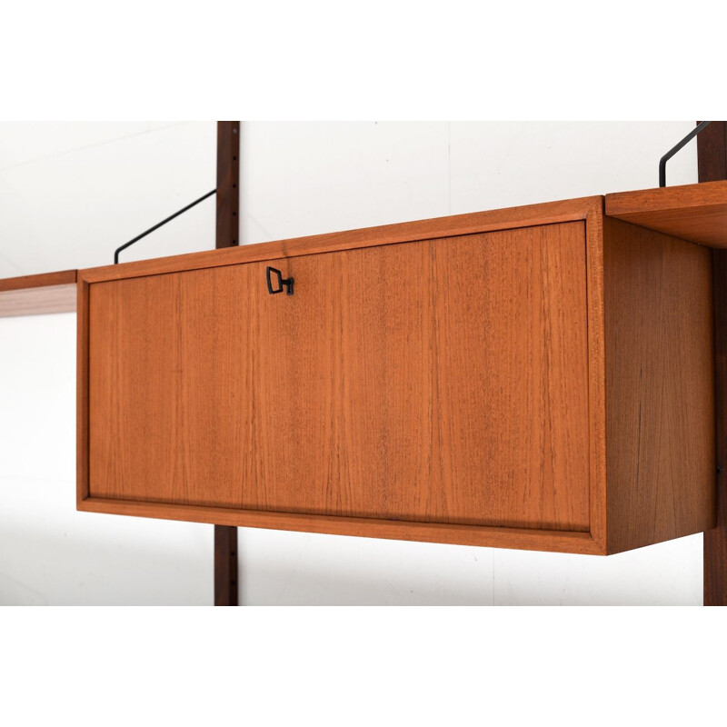 Vintage Poul Cadovius Royal wall system in teak 1960