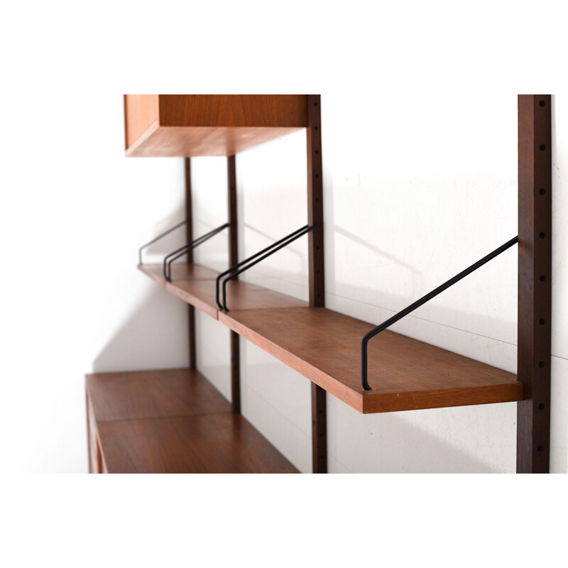 Vintage Poul Cadovius Royal wall system in teak 1960