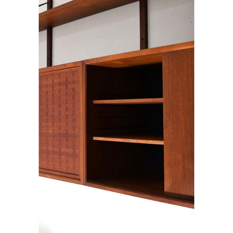 Vintage Poul Cadovius Royal wall system in teak 1960