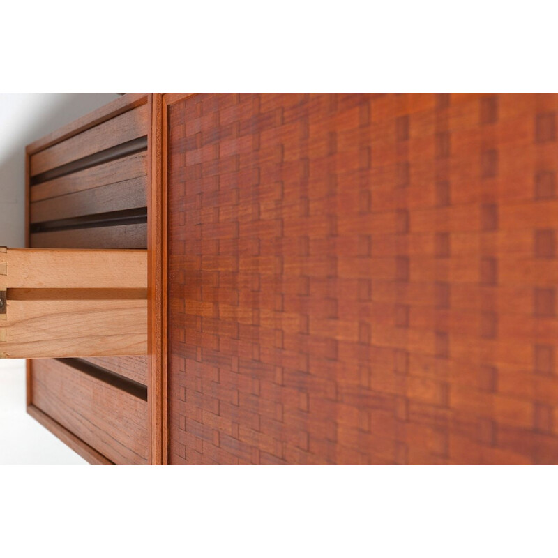 Vintage Poul Cadovius Royal wall system in teak 1960