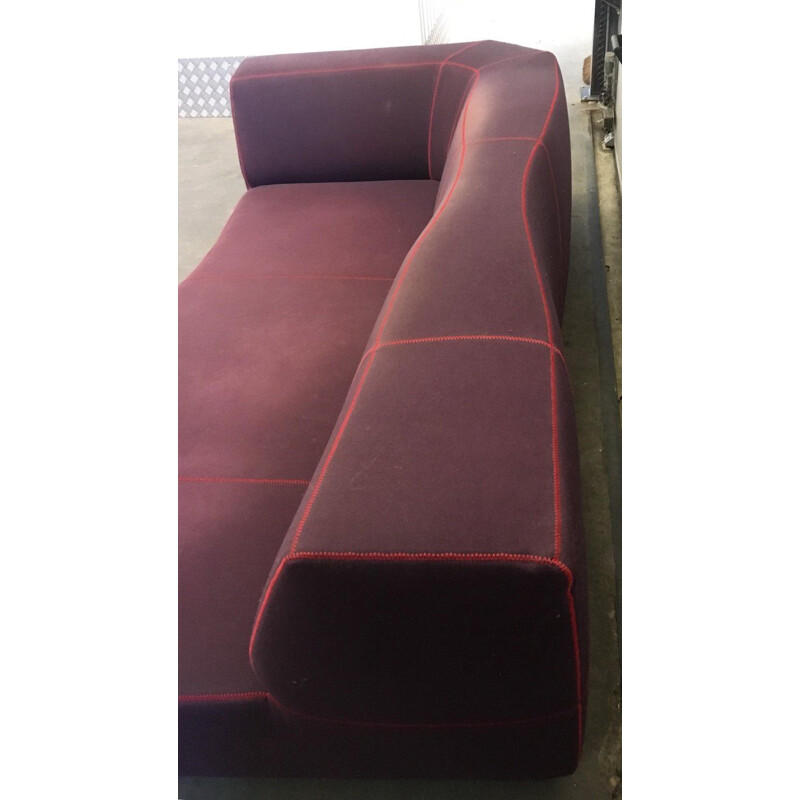 Vintage-Sofa in violettem Stoff von Patricia Urquiola, Italien