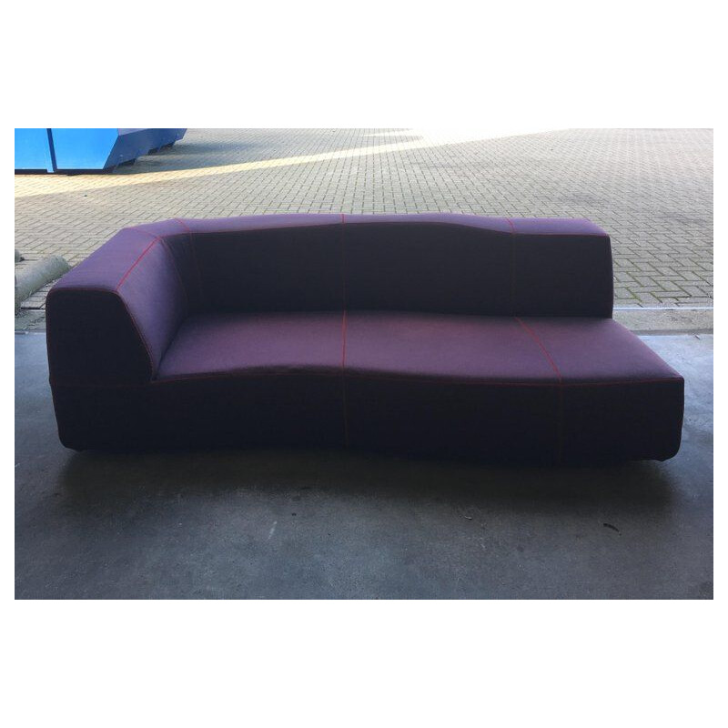 Vintage sofa in purple fabric by Patricia Urquiola, Italy