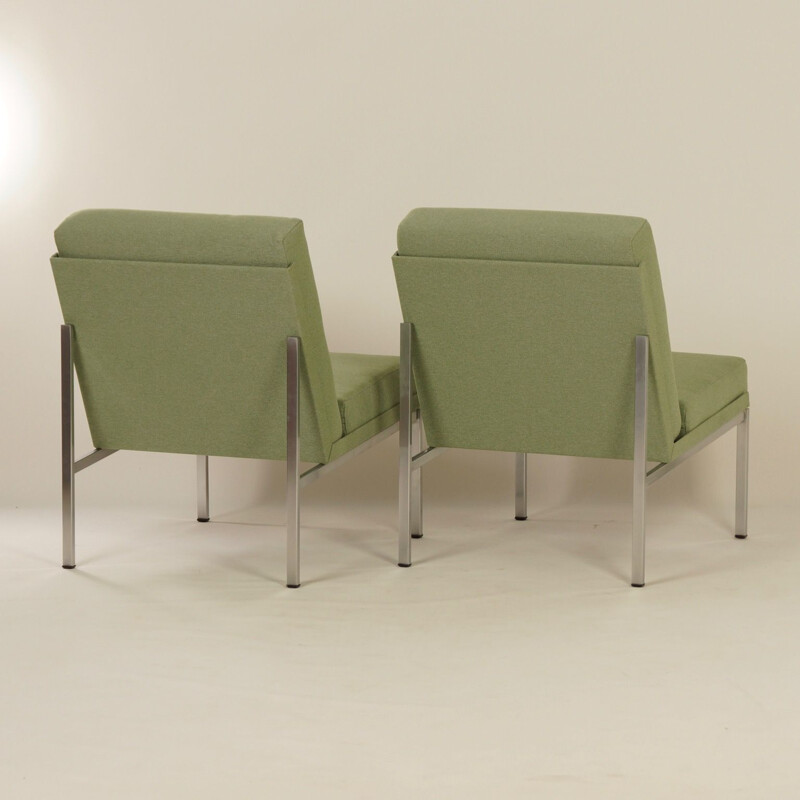 Set of 2 vintage Gispen 1451 easy chairs by Coen De Vries 1960