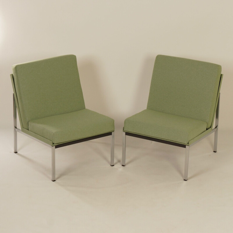 Set of 2 vintage Gispen 1451 easy chairs by Coen De Vries 1960