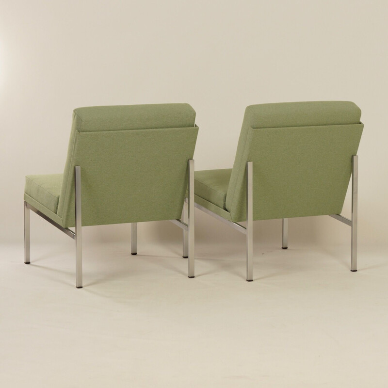 Set of 2 vintage Gispen 1451 easy chairs by Coen De Vries 1960