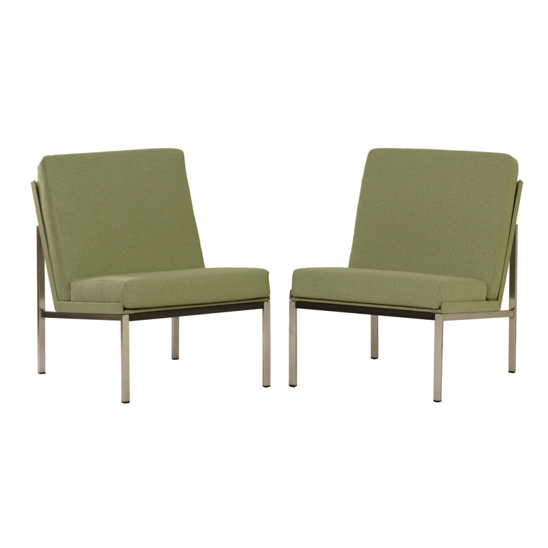 Set of 2 vintage Gispen 1451 easy chairs by Coen De Vries 1960