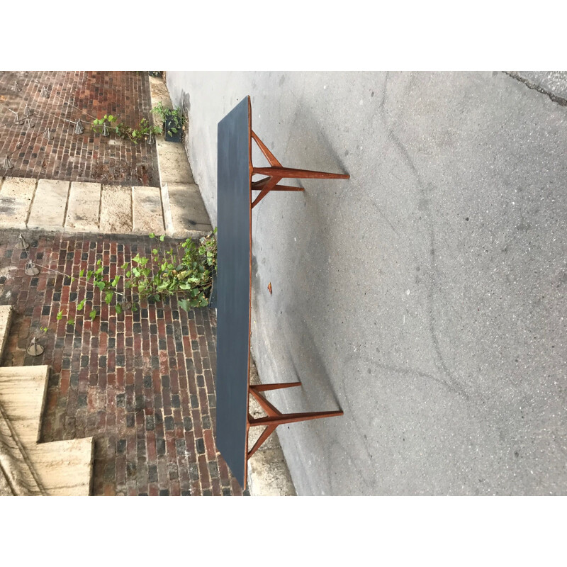 Vintage danish coffee table in wood and teak 1960