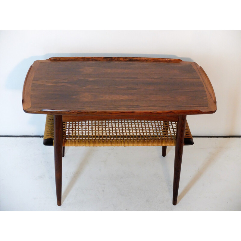 Vintage scandinavian Poul Jensen coffee table in rosewood 1960