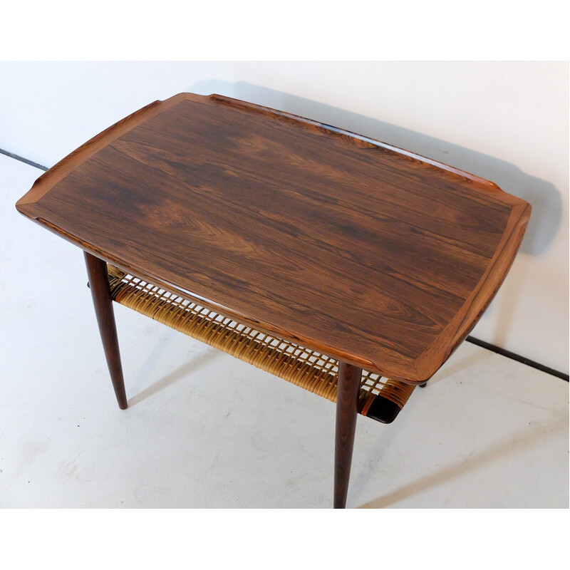 Vintage scandinavian Poul Jensen coffee table in rosewood 1960