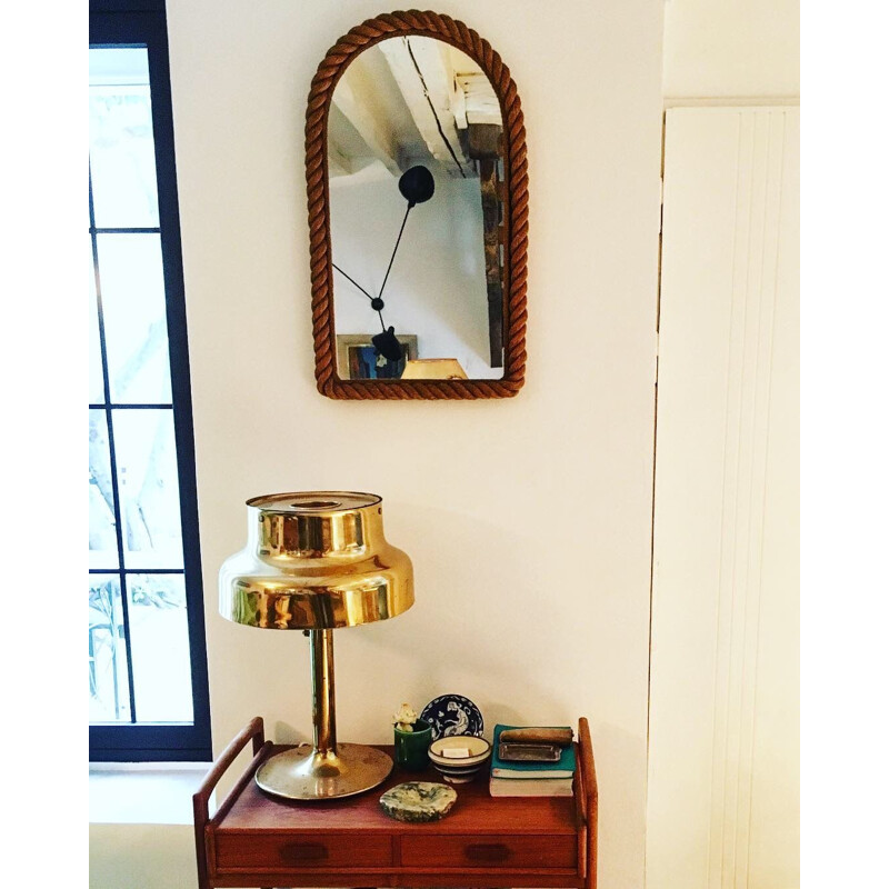 Vintage large rope mirror