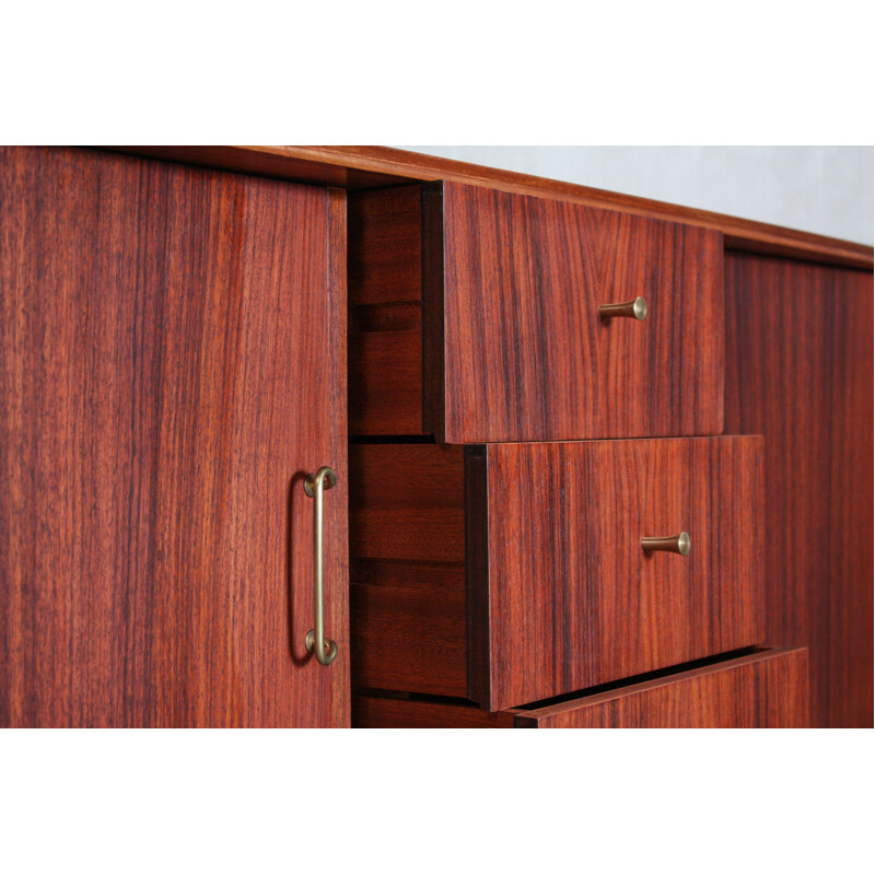 Vintage sideboard by Vanson in teak and rosewood