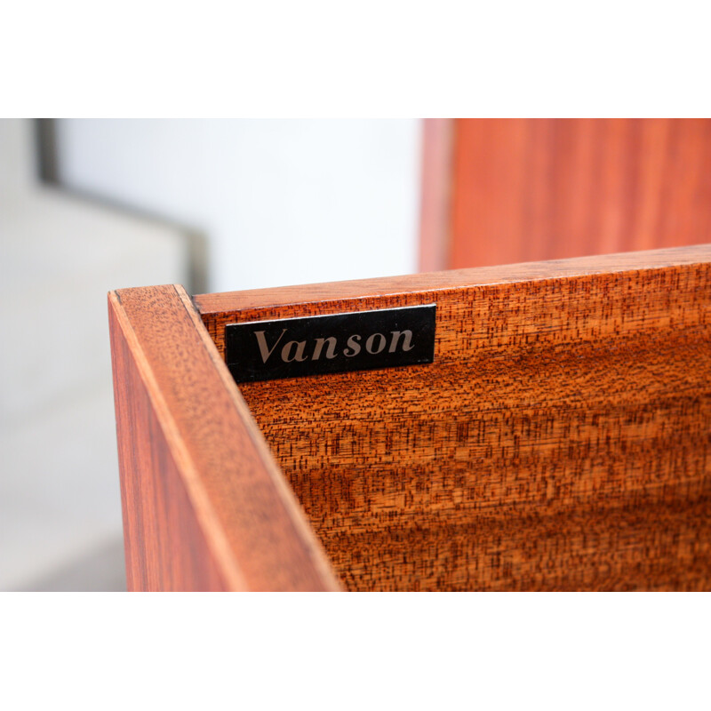 Vintage sideboard by Vanson in teak and rosewood