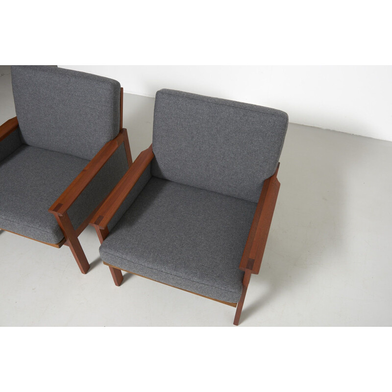 Set of 2 vintage armchairs "Capella" by Illum Wikkelsø for N. Eilersen