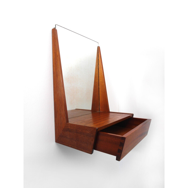 Scandinavian mirror in teak - 1960s