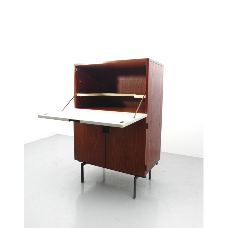 CU77 cabinet in teak, Formica and metal, Cees BRAAKMAN, UMS Pastoe edition - 1958