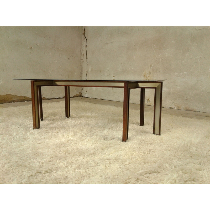 Vintage scandinavian coffee table Henning Koch in Rio rosewood