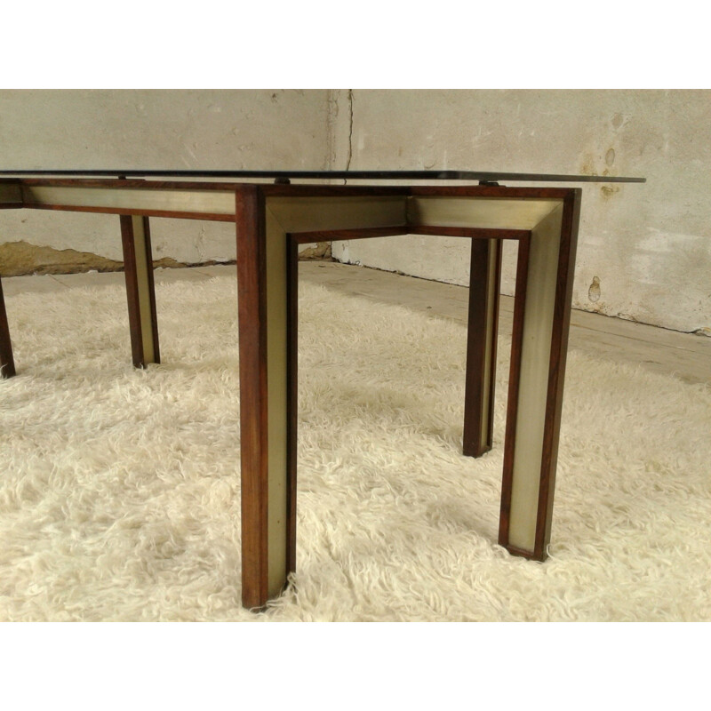 Vintage scandinavian coffee table Henning Koch in Rio rosewood
