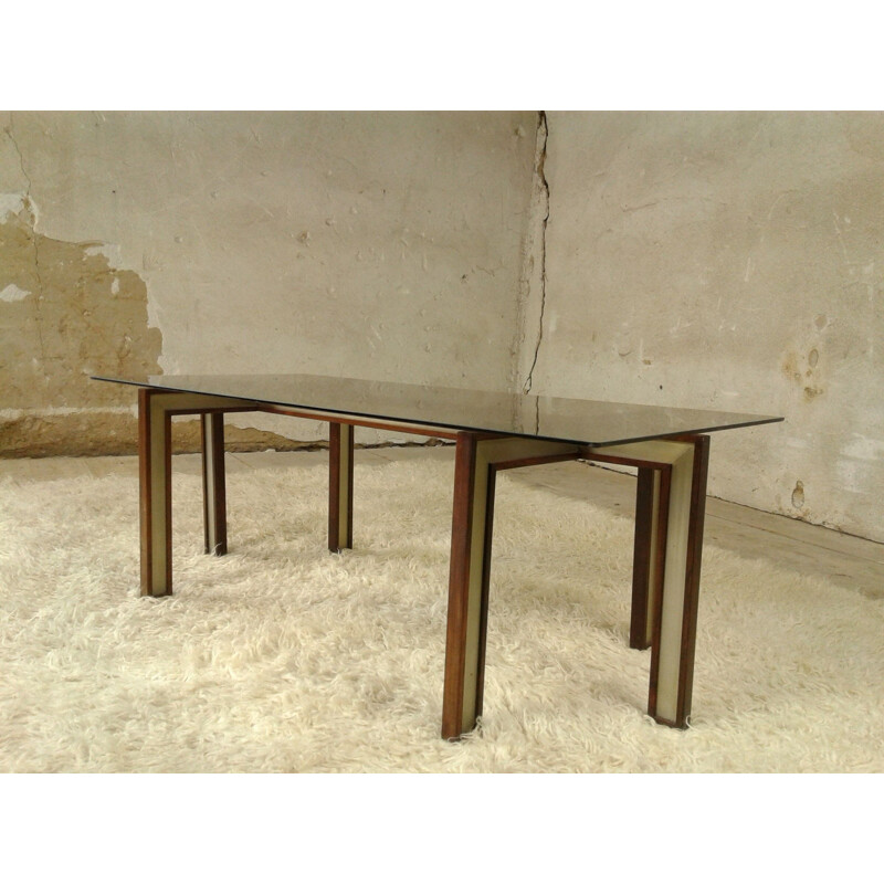 Vintage scandinavian coffee table Henning Koch in Rio rosewood