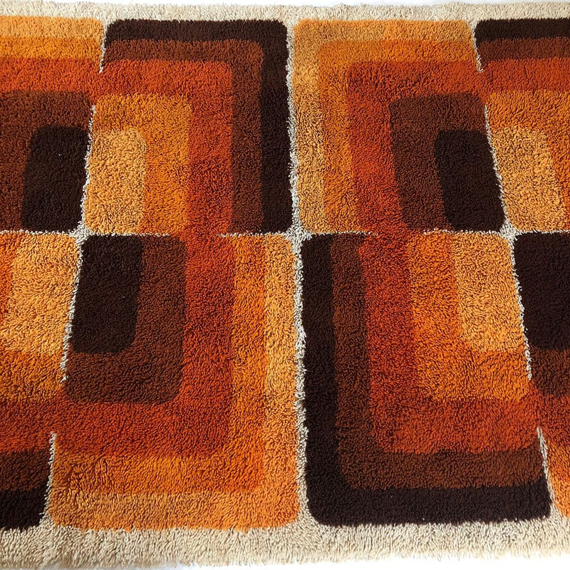 Vintage Cubic rug in wool by Desso Netherlands 1970