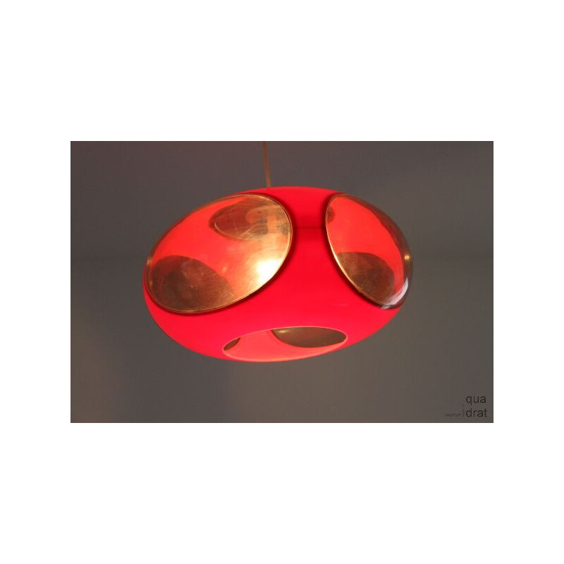 Suspension vintage rouge "UFO" par Luigi Colani