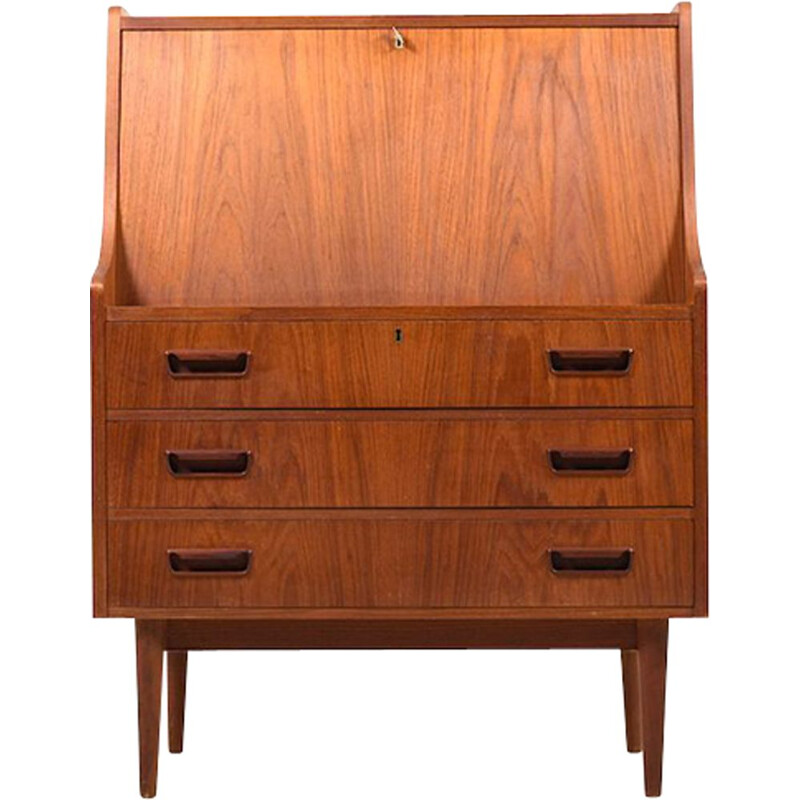 Vintage Danish secretary in teak