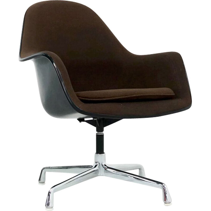 Vintage brown armchair EA 178 by Eames for Herman Miller