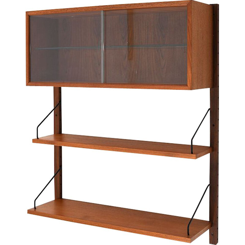 Vintage royal wall system in teak by Poul Cadovius