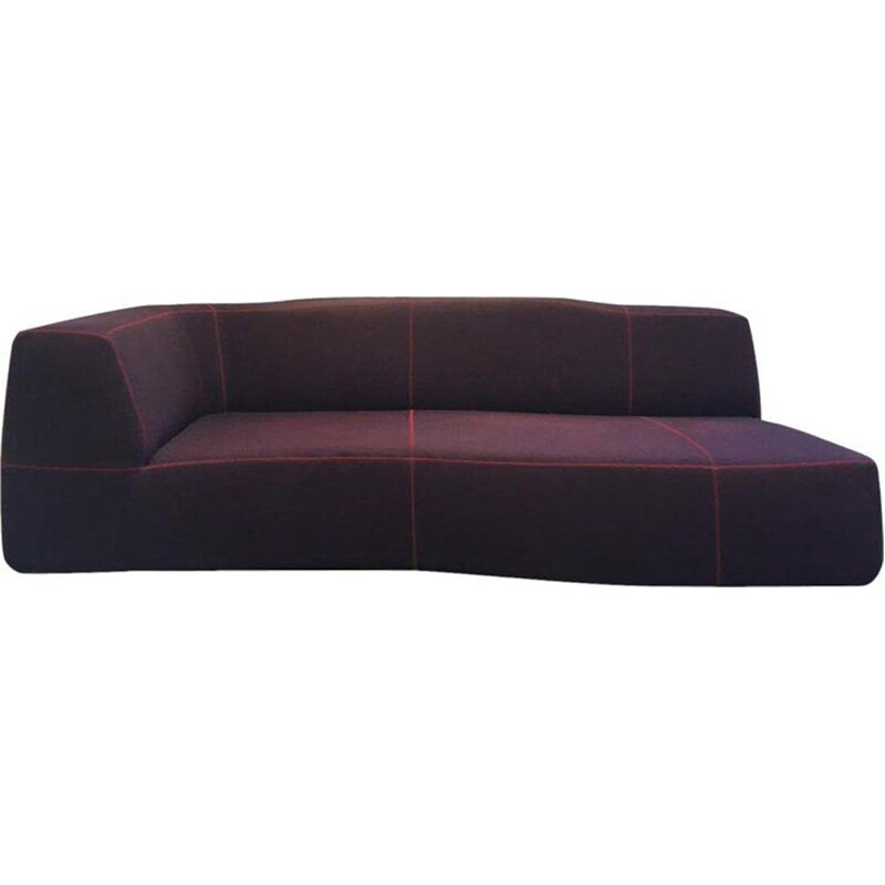 Vintage sofa in purple fabric by Patricia Urquiola, Italy