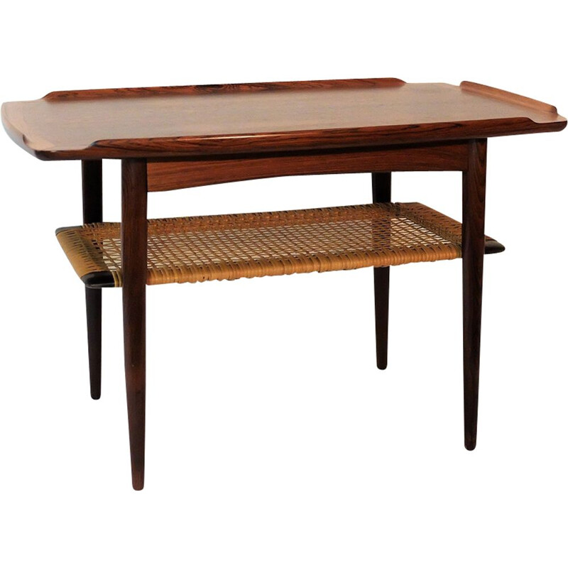 Vintage scandinavian Poul Jensen coffee table in rosewood 1960