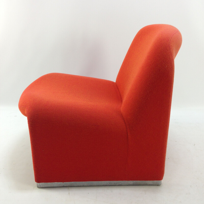 Vintage orange Alky armchairs by Giancarlo Piretti for Artifort