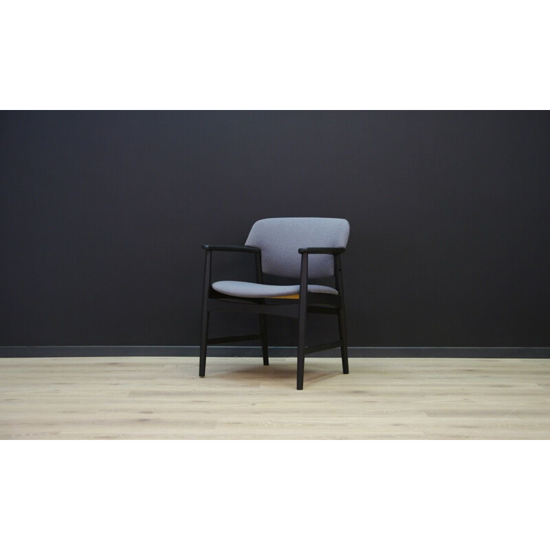 Chaise vintage grise par Fritz Hansen