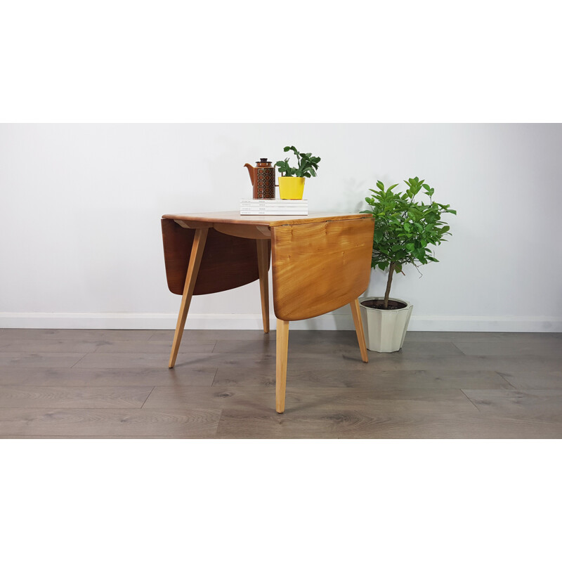 Vintage drop leaf dining table by Lucian Ercolani for Ercol