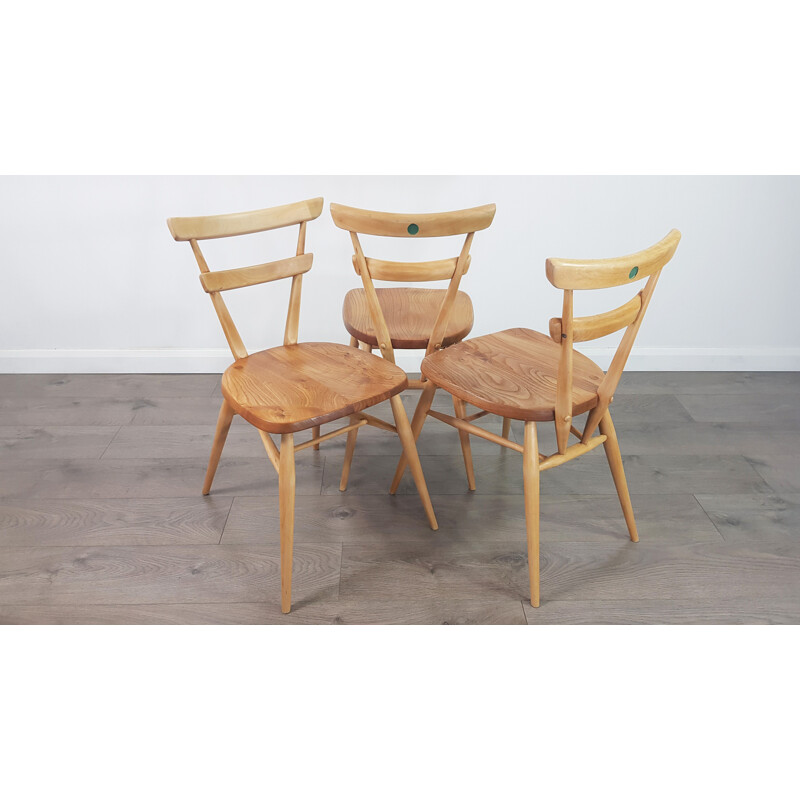 Suite de 6 chaises vintage empilables par Lucian Ercolani pour Ercol