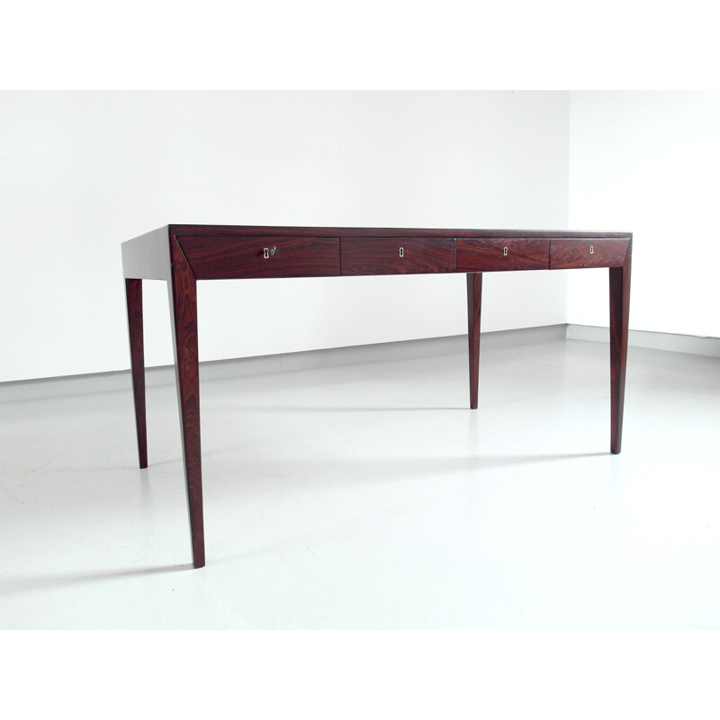 Vintage writing desk in rosewood by Severin Hansen