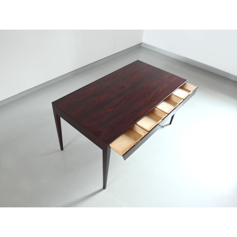 Vintage writing desk in rosewood by Severin Hansen